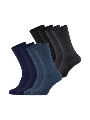Foto van product Nur Die Sokken ' Bambus Komfortbund ' blauw / nachtblauw / donkergrijs / zwart