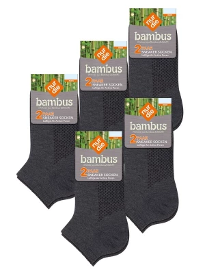 Foto van product Nur Die Sokken ' Bambus Sneaker ' antraciet