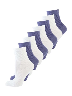 Foto van product Nur Die Sokken ' Unisex Colour Farbige Sneaker kurz Frottesohle ' lila / wit