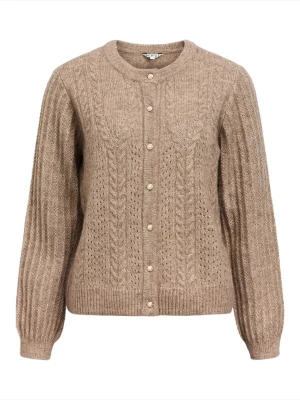 Foto van product OBJECT Gebreid vest 'OBJFlora' beige gemêleerd