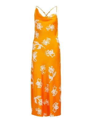Foto van product OBJECT Jurk 'ISSY' oranje / wit