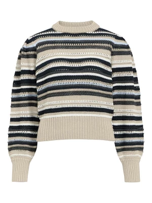 Foto van product OBJECT Trui 'Lola' crème / blauw / donkergrijs