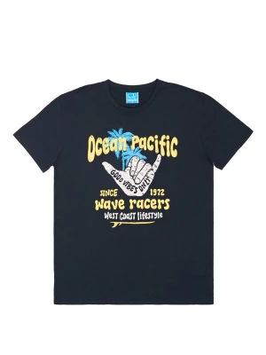 Foto van product Ocean Pacific Shirt 'Shaka' navy / azuur / geel / offwhite