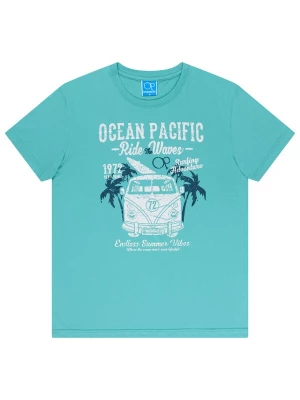 Foto van product Ocean Pacific Shirt 'Twinny' navy / aqua / wit