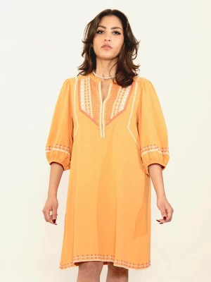 Foto van product Odd Molly Jurk ' The Earth ' oranje / wit