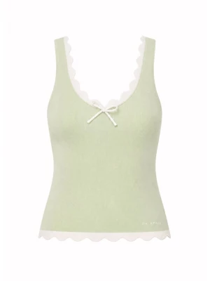 Foto van product OH APRIL Gebreide top 'Anele' mintgroen / wit
