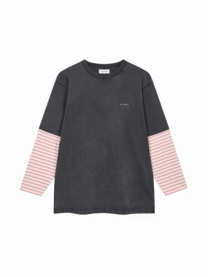 Foto van product OH APRIL Shirt antraciet / pink / offwhite