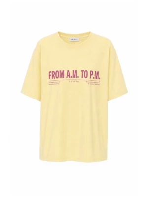 Foto van product OH APRIL Shirt 'BF' pasteelgeel / pink