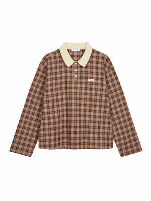 Foto van product OH APRIL Shirt 'Diana' chamois / bruin / donkerbruin