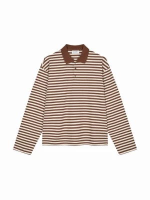 Foto van product OH APRIL Shirt 'Jolina' bruin / offwhite