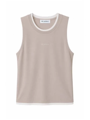 Foto van product OH APRIL Top 'Eden' beige / wit