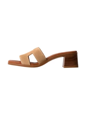 Foto van product Oh my Sandals Sandaal 'Leder-Sandalen mit Absatz' beige