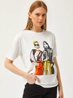 Foto van product olalook Shirt crème / geel / kreeft / zwart