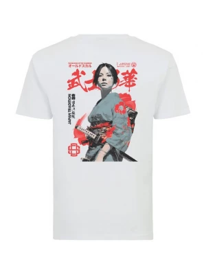 Foto van product Oldskull Shirt 'Asian Blossom Warrior Graphic' wit