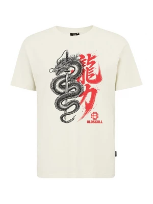 Foto van product Oldskull Shirt 'Asian Dragon Kanji Graphic' offwhite