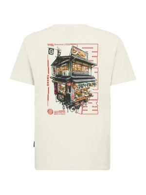 Foto van product Oldskull Shirt 'Asian Neo Tokyo Floating Izakaya Graphic' offwhite