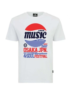 Foto van product Oldskull Shirt 'Asian Osaka Music Logo Graphic' blauw / rood / zwart / wit
