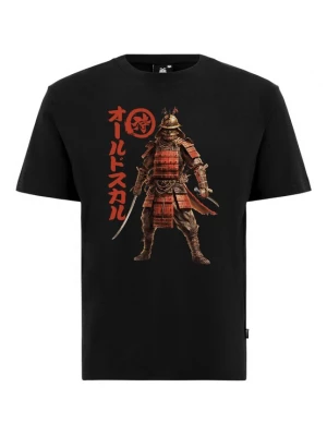 Foto van product Oldskull Shirt 'Asian Shogun Legacy Graphic' bruin / rood / zwart