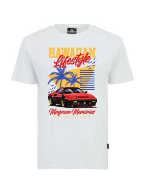 Foto van product Oldskull Shirt blauw / geel / rood / wit