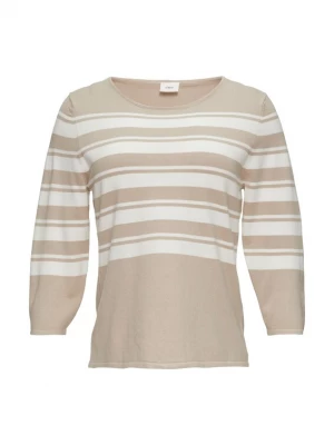 Foto van product .Oliver BLACK LABEL Trui lichtbeige / wit s.Oliver