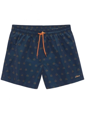 Foto van product .Oliver Zwemshorts navy / pasteloranje s.Oliver