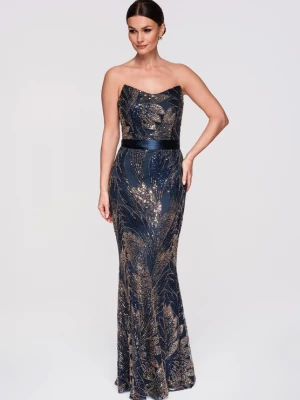 Foto van product Ombre Avondjurk navy