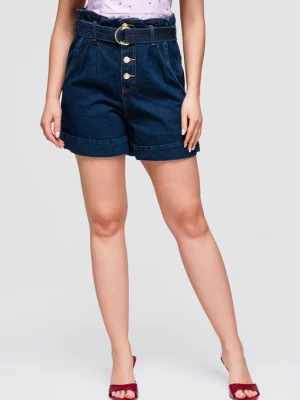 Foto van product Ombre Bandplooibroek blauw denim