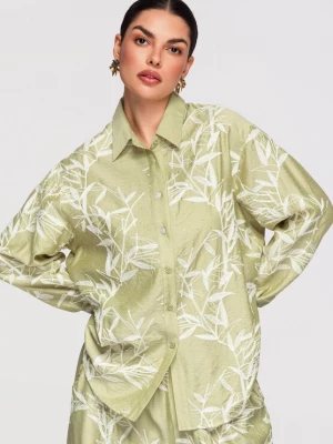 Foto van product Ombre Blouse lichtgroen / wit