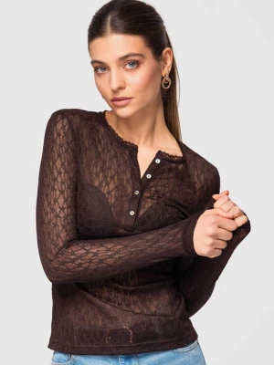 Foto van product Ombre Blouse 'OW-TS-E0013' donkerbruin
