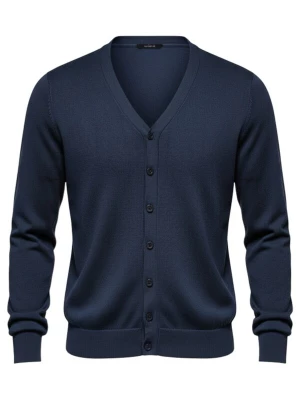 Foto van product Ombre Gebreid vest donkerblauw
