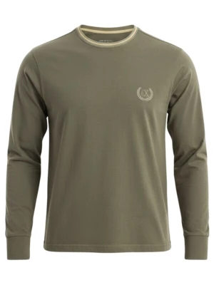 Foto van product Ombre Shirt crème / olijfgroen