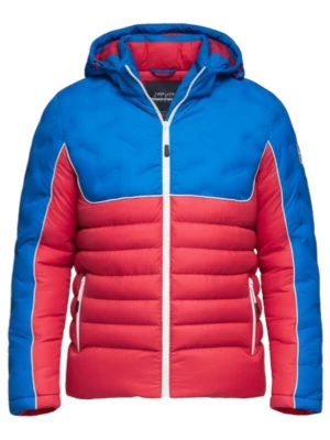 Foto van product Ombre Winterjas blauw / rood