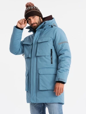 Foto van product Ombre Winterjas 'OM-Jalj-0169' hemelsblauw
