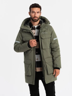Foto van product Ombre Winterjas 'OM-Jalj-0169' olijfgroen