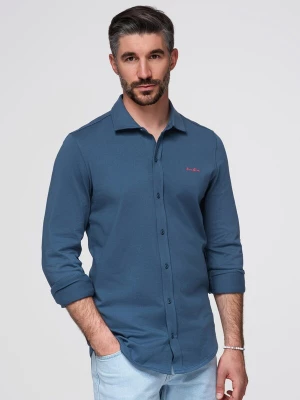 Foto van product Ombre Zakelijk overhemd blauw denim