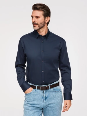 Foto van product Ombre Zakelijk overhemd donkerblauw