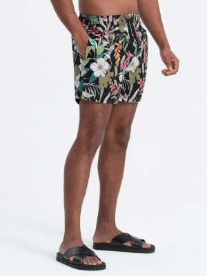 Foto van product Ombre Zwemshorts olijfgroen / pink / zwart / wit