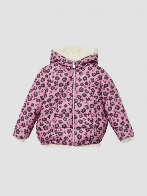 Foto van product Omkeerbaar jack met capuchon, dierenmotief en imitatiebont s.Oliver