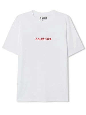 Foto van product On Vacation Shirt 'Dolce Vita' rood / wit