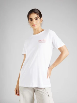 Foto van product On Vacation Shirt 'Less Upsetti' oranjerood / wit