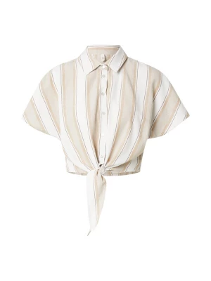 Foto van product ONLY Blouse 'ONLJAKIRI' sand / donkerbeige / wit