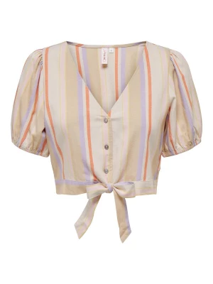 Foto van product ONLY Blouse 'TINE' lichtbeige / lichtgrijs / lichtlila / donkeroranje