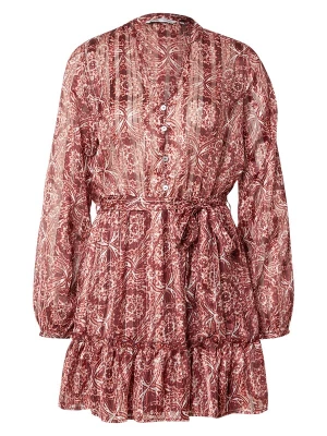 Foto van product ONLY Blousejurk 'ONLAvery' pasteloranje / wijnrood / offwhite