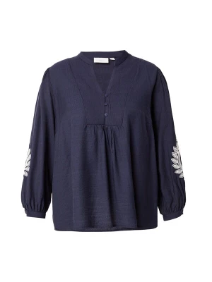 Foto van product ONLY Carmakoma Blouse 'CARKANA' donkerblauw / wit