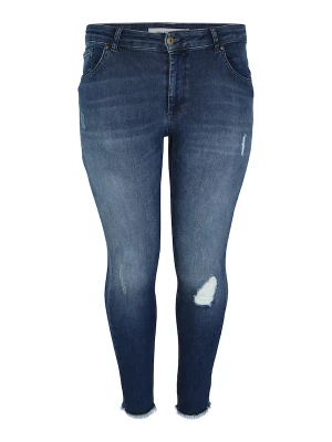 Foto van product ONLY Carmakoma Jeans 'Willy' blauw denim / lichtbruin