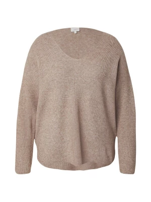 Foto van product ONLY Carmakoma Trui 'CARIbi' beige gemêleerd