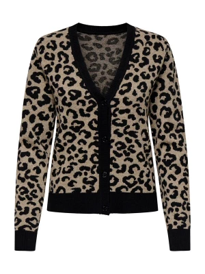 Foto van product ONLY Gebreid vest 'ONLleo' beige gemêleerd / zwart