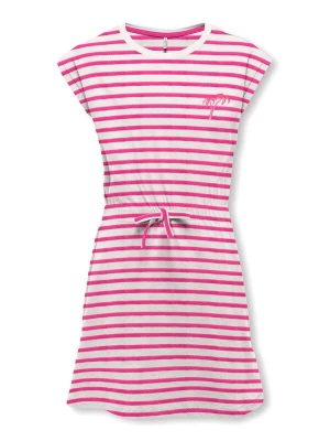 Foto van product ONLY GIRLS Jurk 'Trine' pink / wit