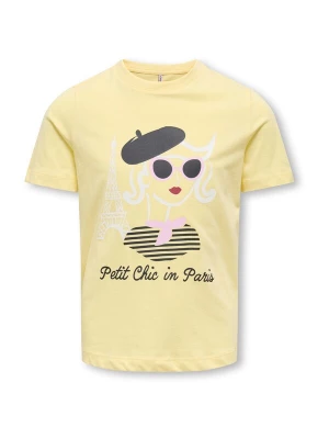 Foto van product ONLY GIRLS Shirt 'KOGLILA' geel / rosa / zwart / wit