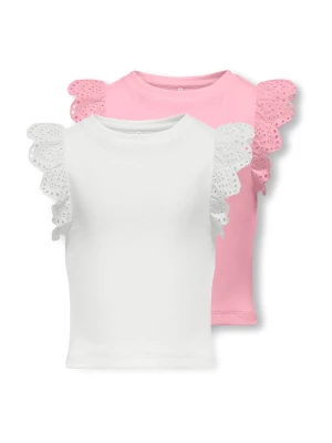 Foto van product ONLY GIRLS Top 'KOGDrea' lichtroze / wit